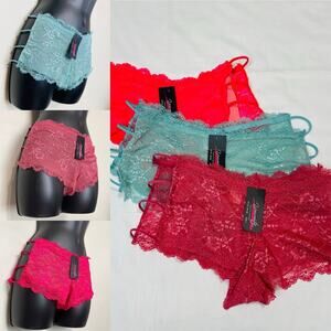 3-pack Youmita Lace Wide Sexy Panties Women Underwear Lingerie Side String Large